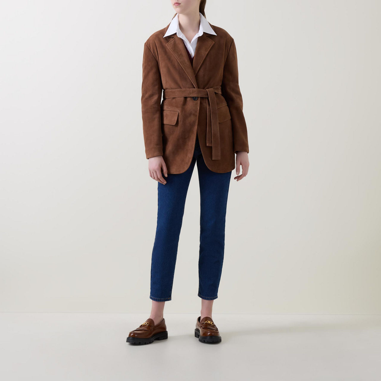 Women's 'artu' Jacket In Suede Leather by Weekend Max Mara