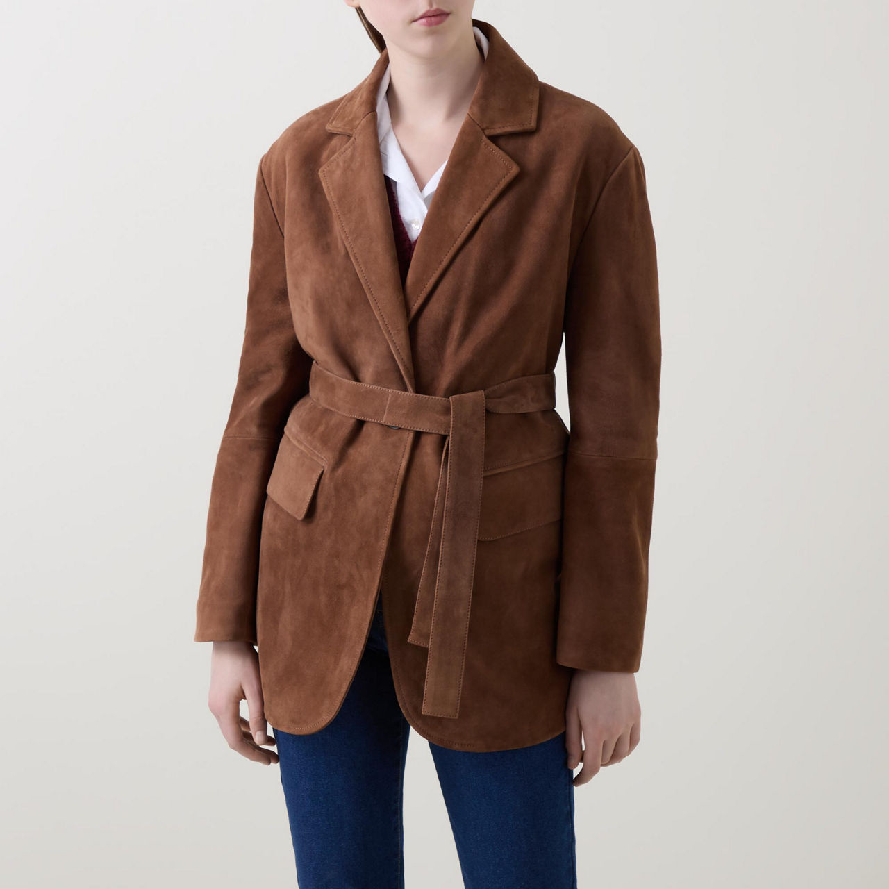 Women's 'artu' Jacket In Suede Leather by Weekend Max Mara