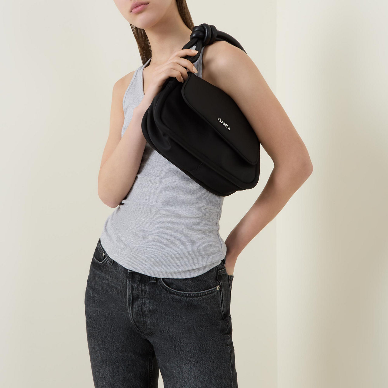 Flap over shoulder bag sale