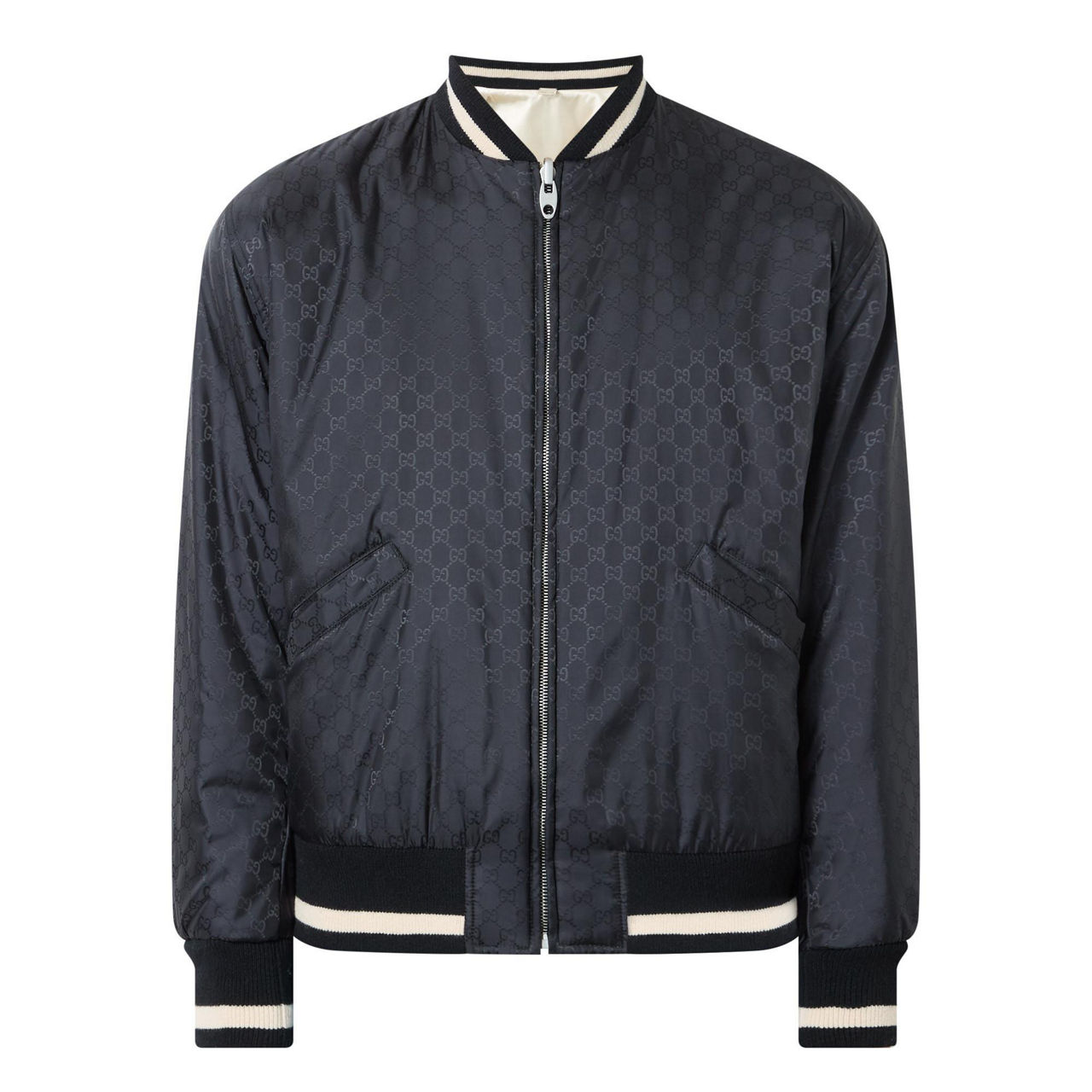 Reversible gg nylon bomber on sale jacket