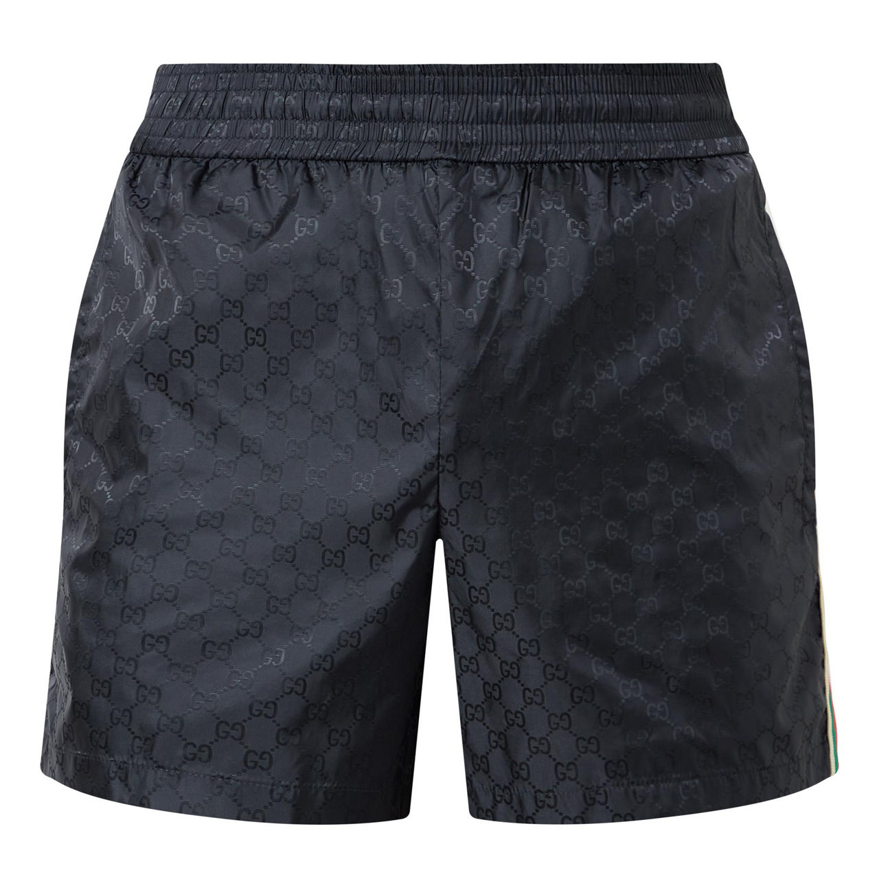 Black gucci swim shorts online