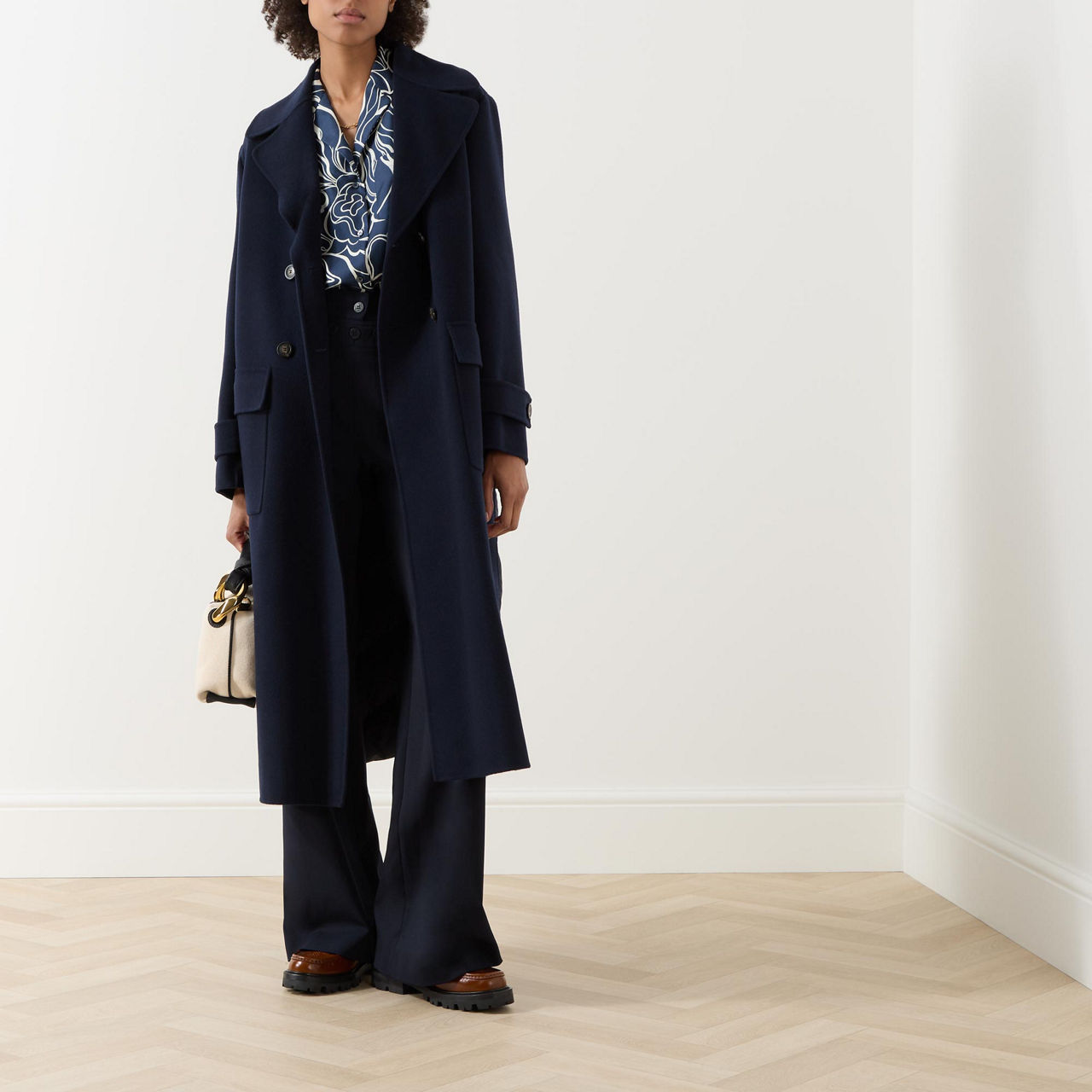 WEEKEND MAX MARA Tronto Wool Quilted Back Coat