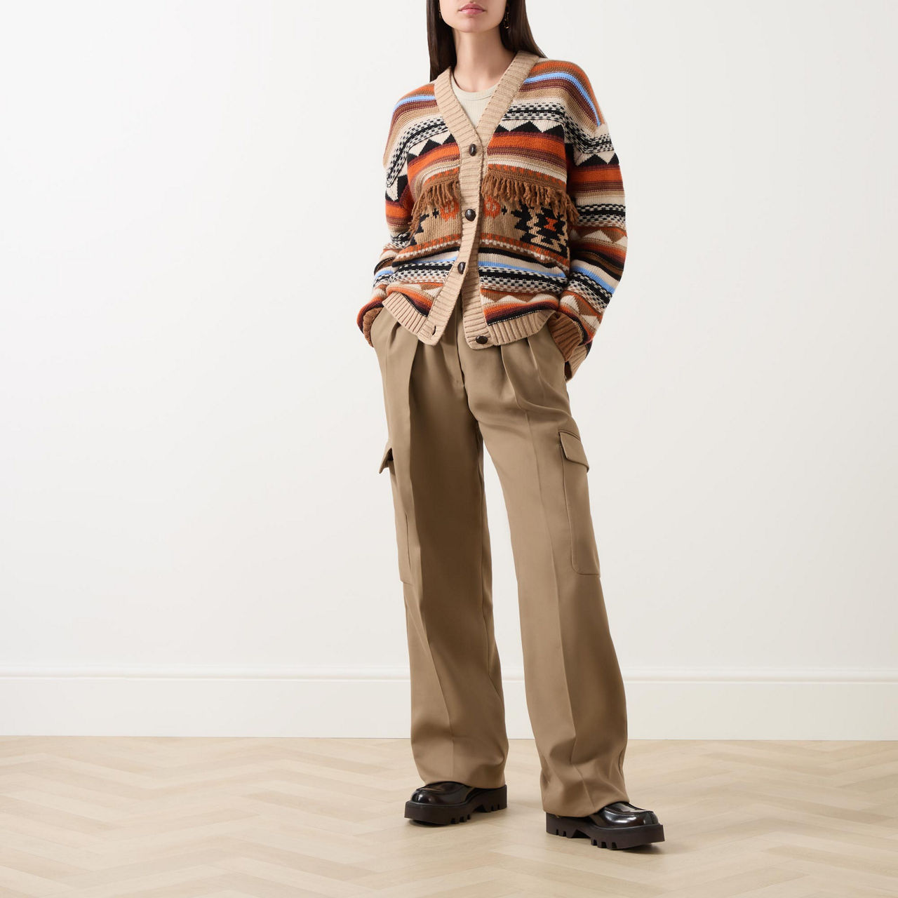 Myra Winter Jacquard Cardigan