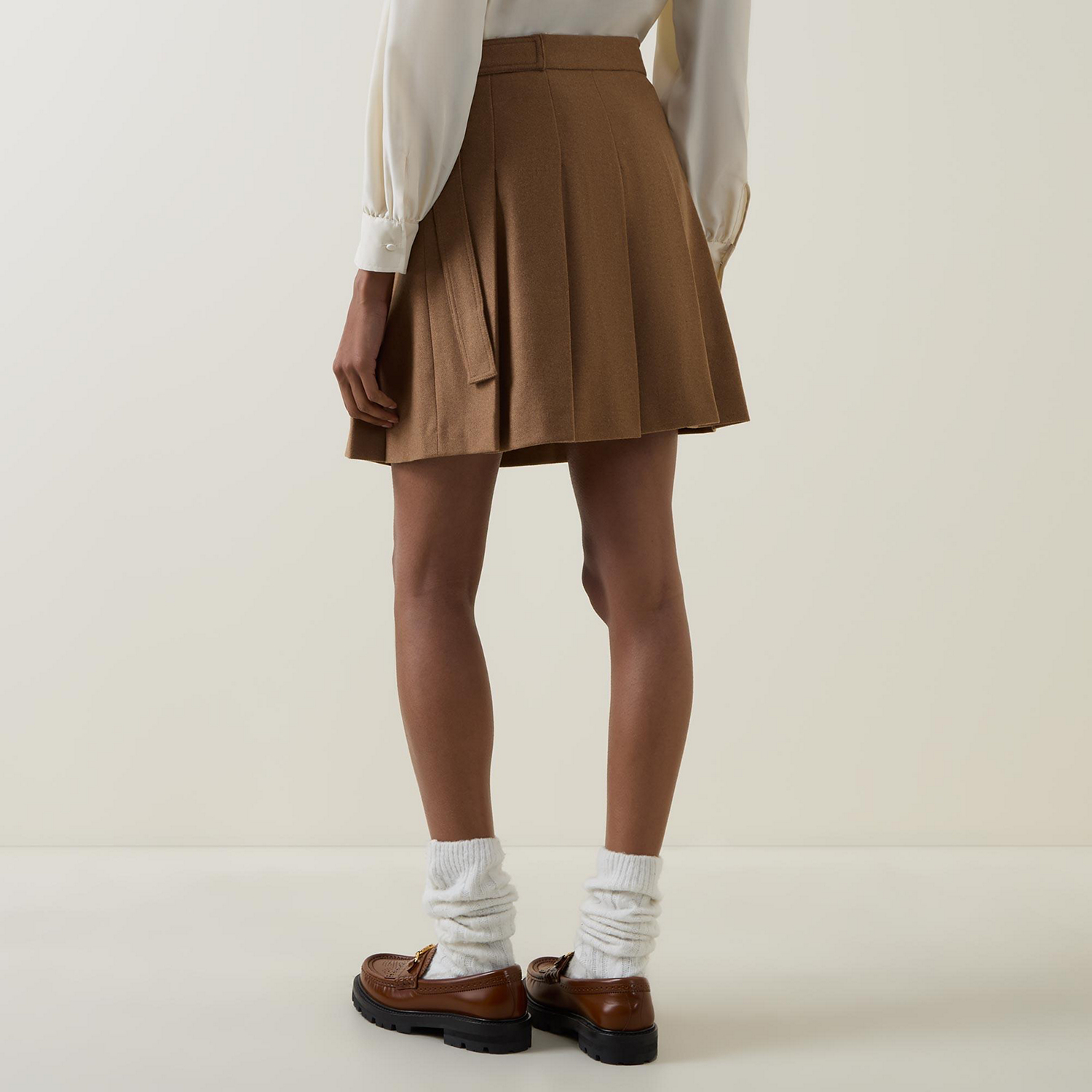 Vittor High-Rise Pleated Mini Skirt