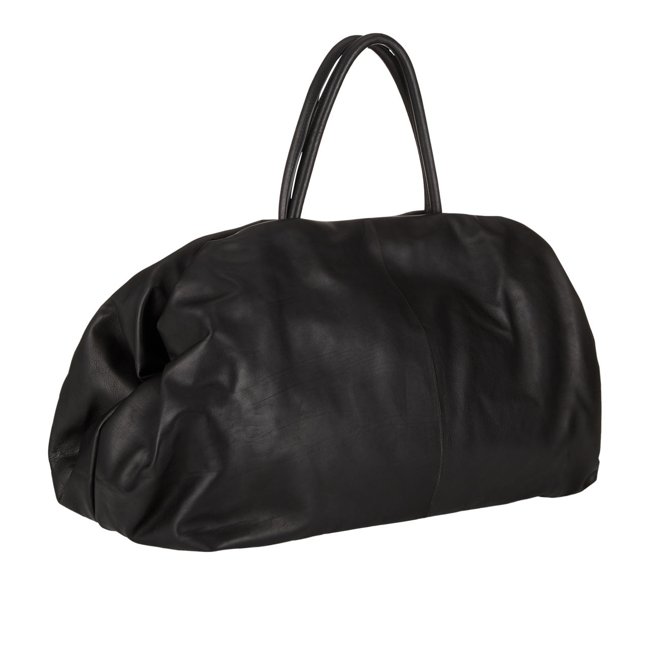 THE ROW Elio Bourse Top Handle Bag Black