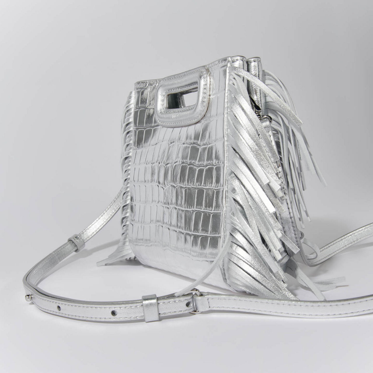 Metallic mini outlet bag