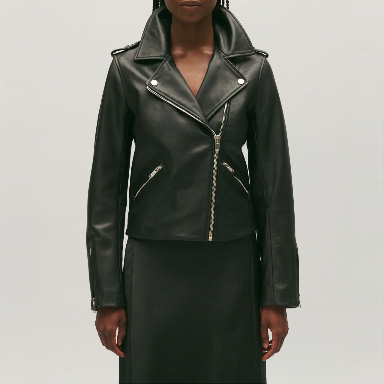 CLAUDIE PIERLOT Cuzia Leather Jacket