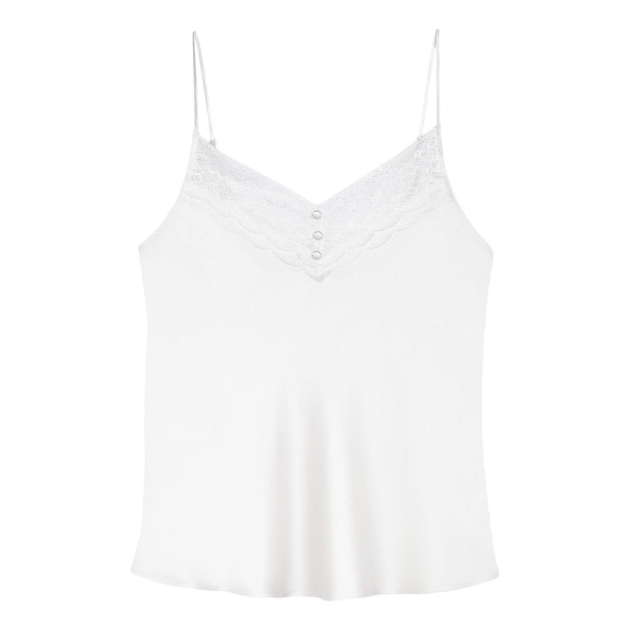 Maje Leana Silk and Lace Camisole