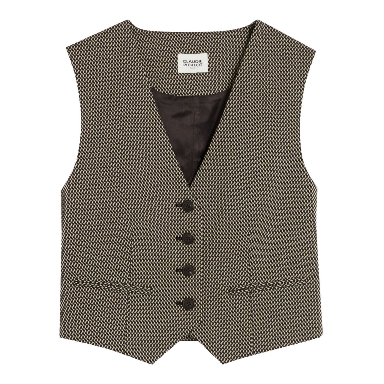 CLAUDIE PIERLOT Tily Check Waistcoat