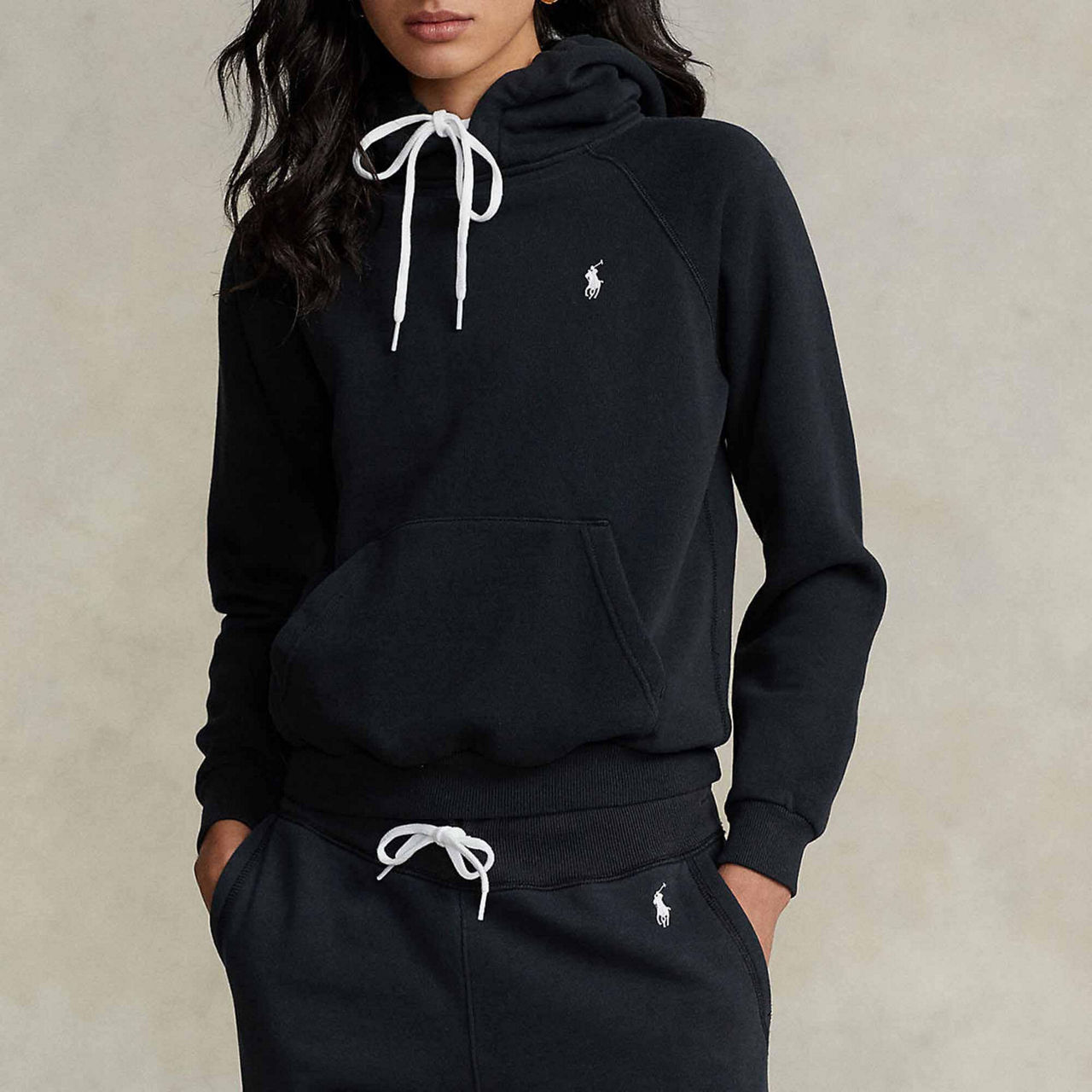 Womens black ralph lauren hoodie sale