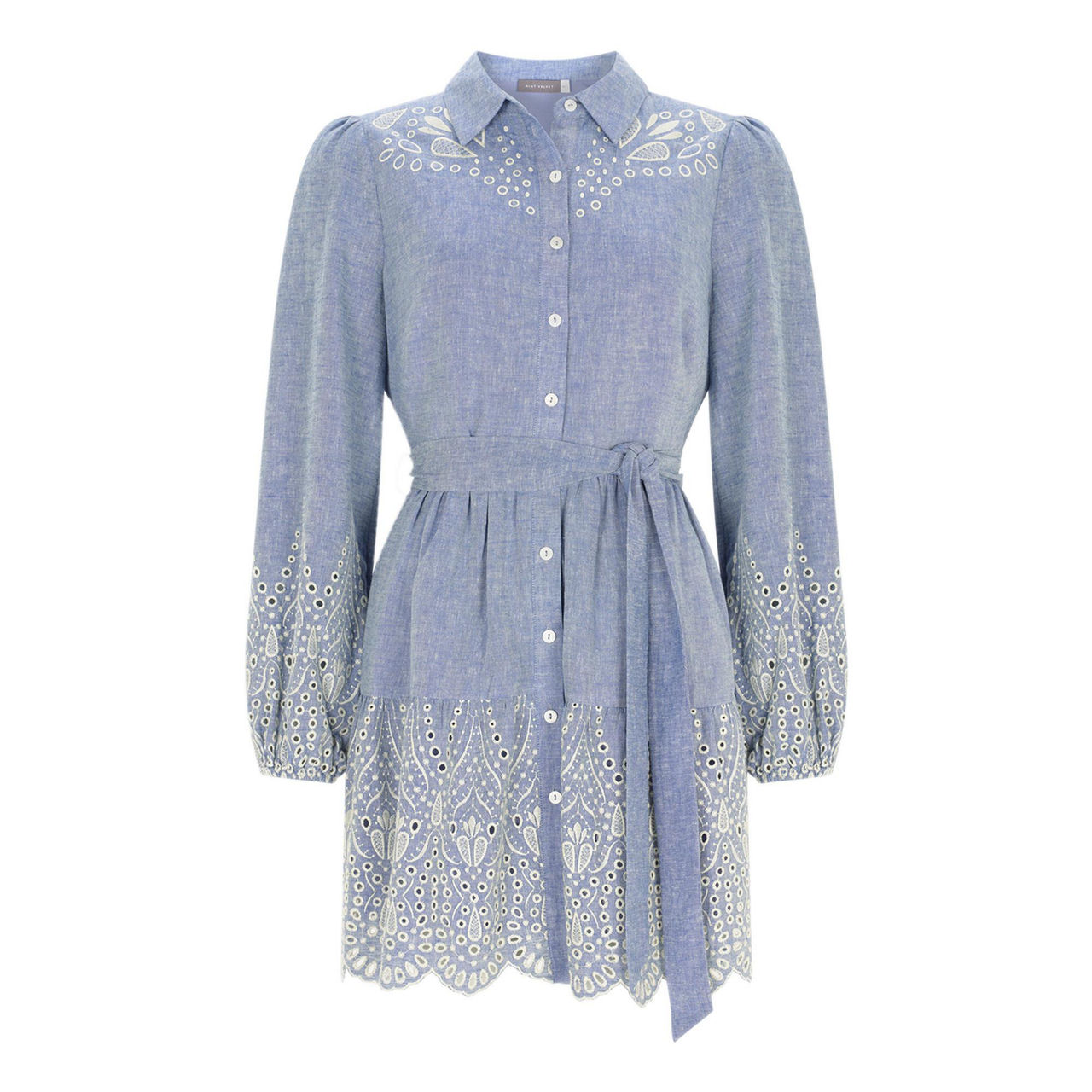 Mint velvet chambray outlet dress