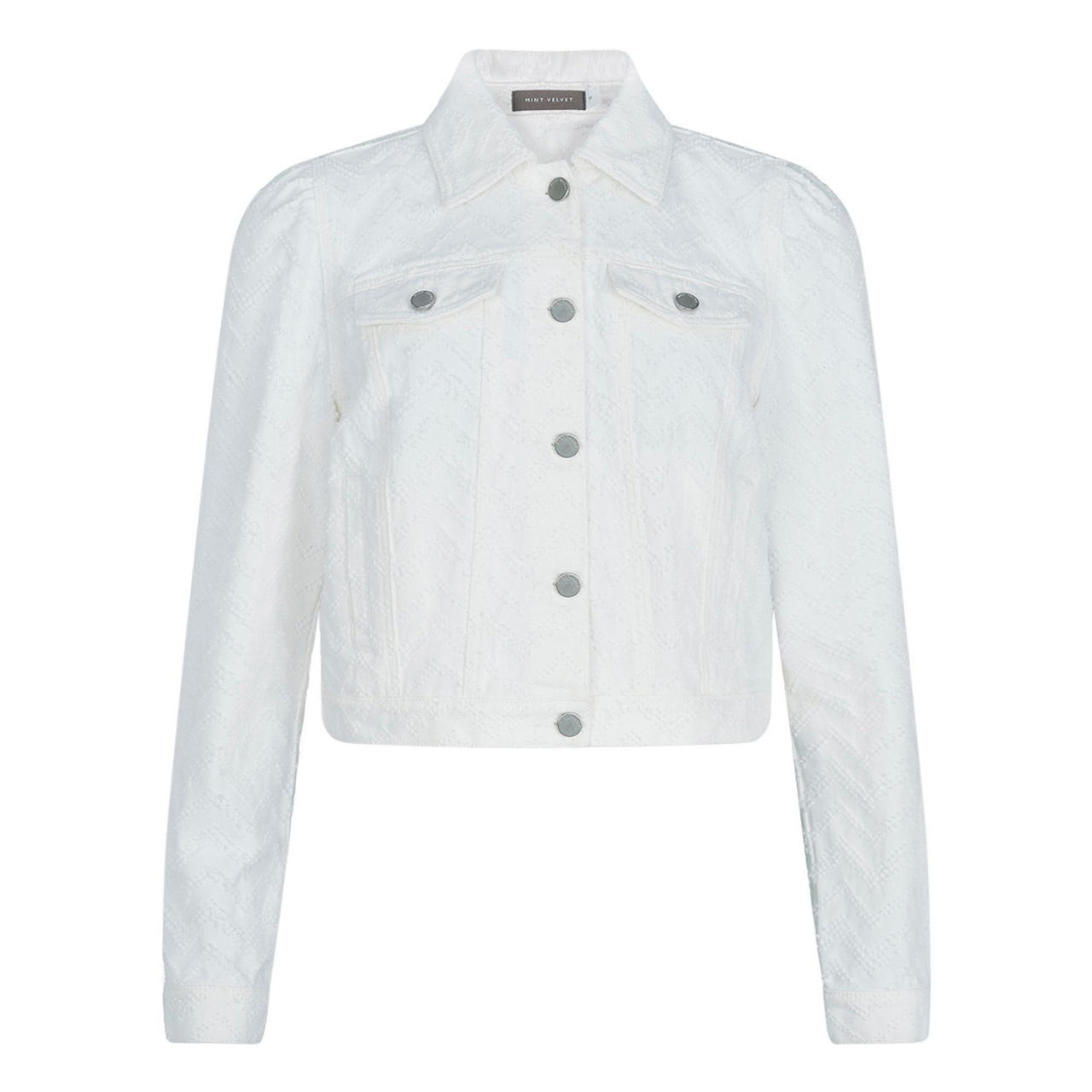 Mint velvet 2025 white denim jacket