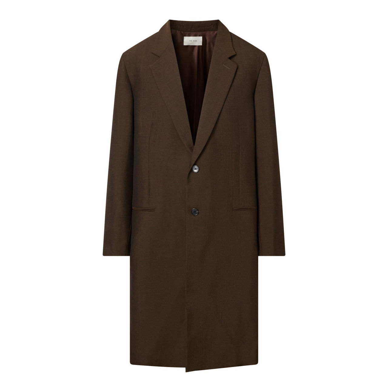 THE ROW Chevalier Single Breasted Wool Mohair Coat