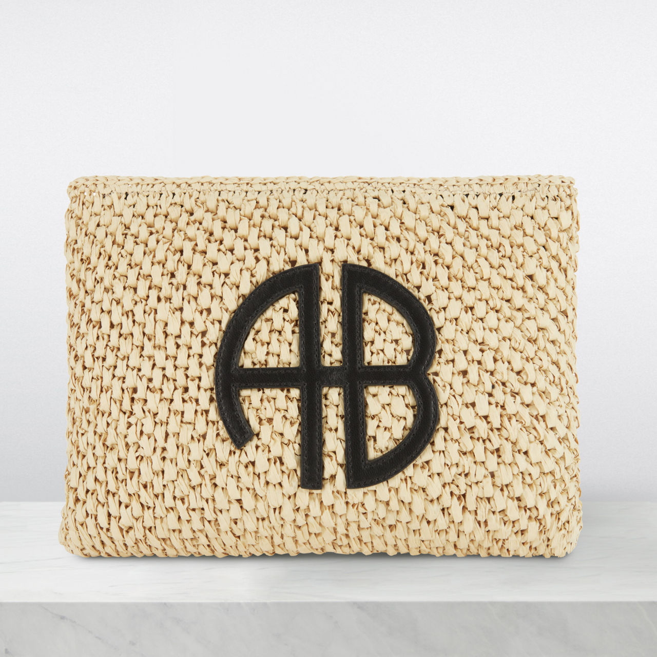 ANINE BING Rio Woven Clutch