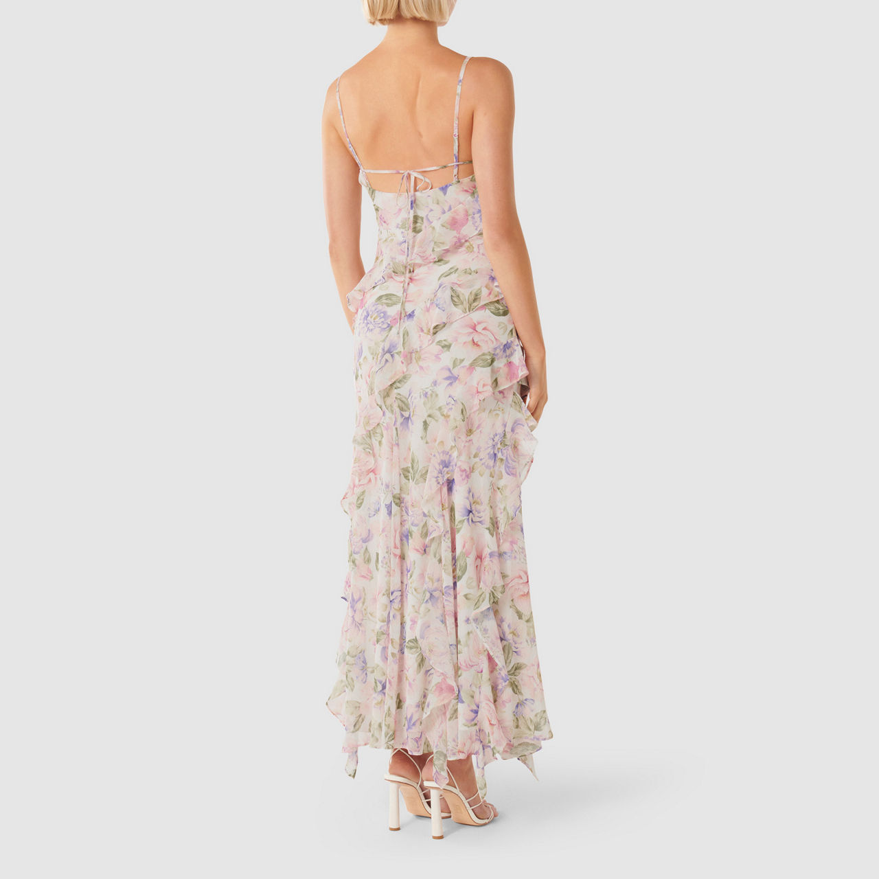 FOREVER NEW Poppy Floral Ruffle Maxi Dress