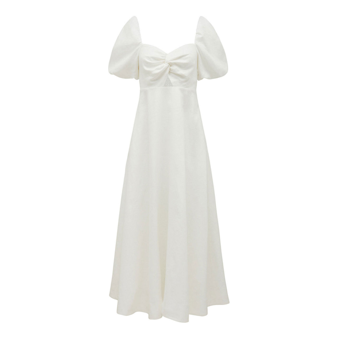 Monochrome bow twist midi sales dress