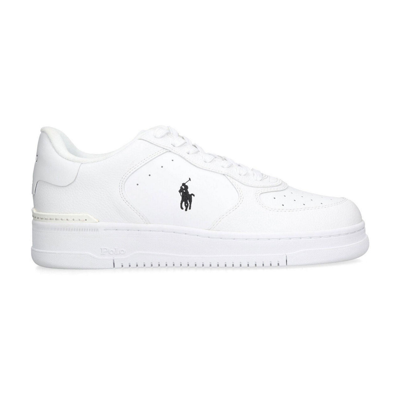 Mens white ralph lauren clearance trainers