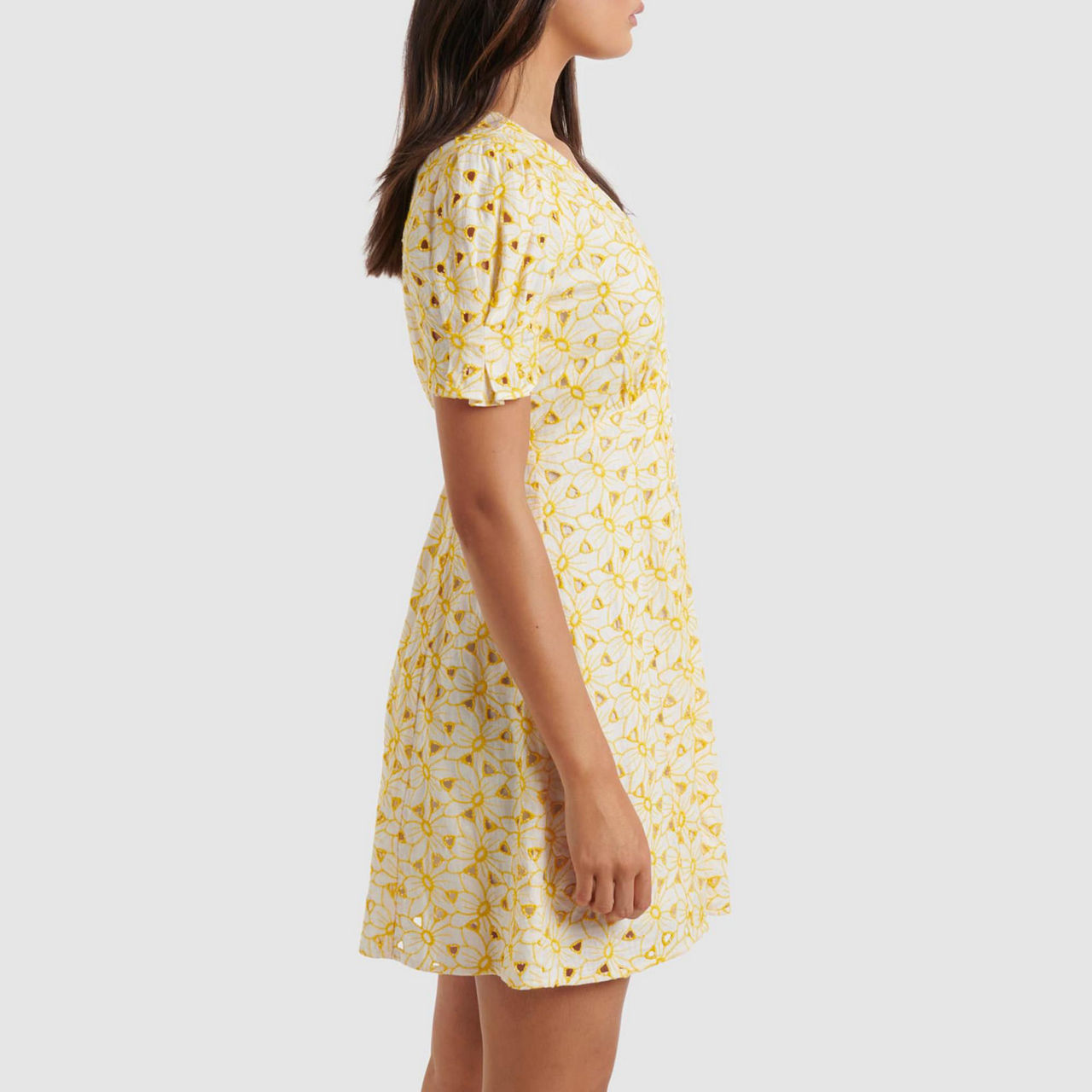 FOREVER NEW Saffron Floral Broderie Mini Sun Dress
