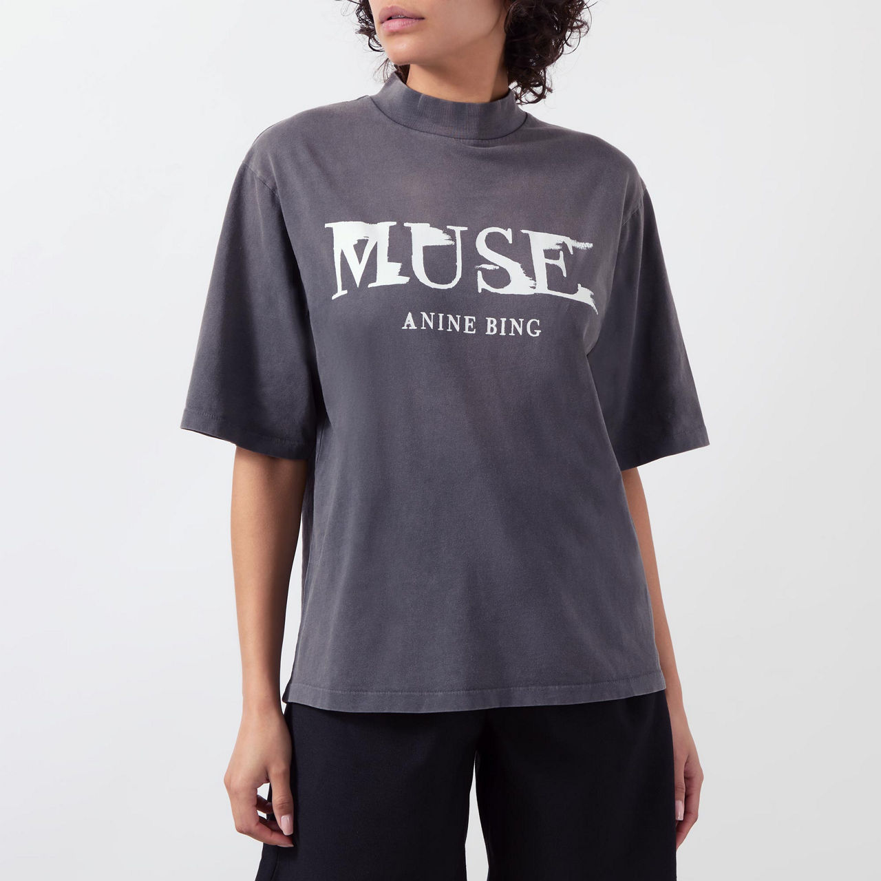 ANINE BING Wes Muse Logo T Shirt