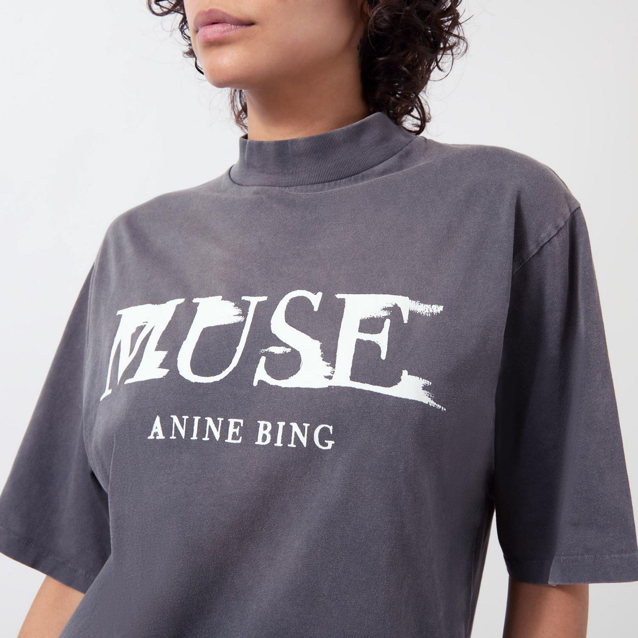 ANINE BING Wes Muse Logo T Shirt