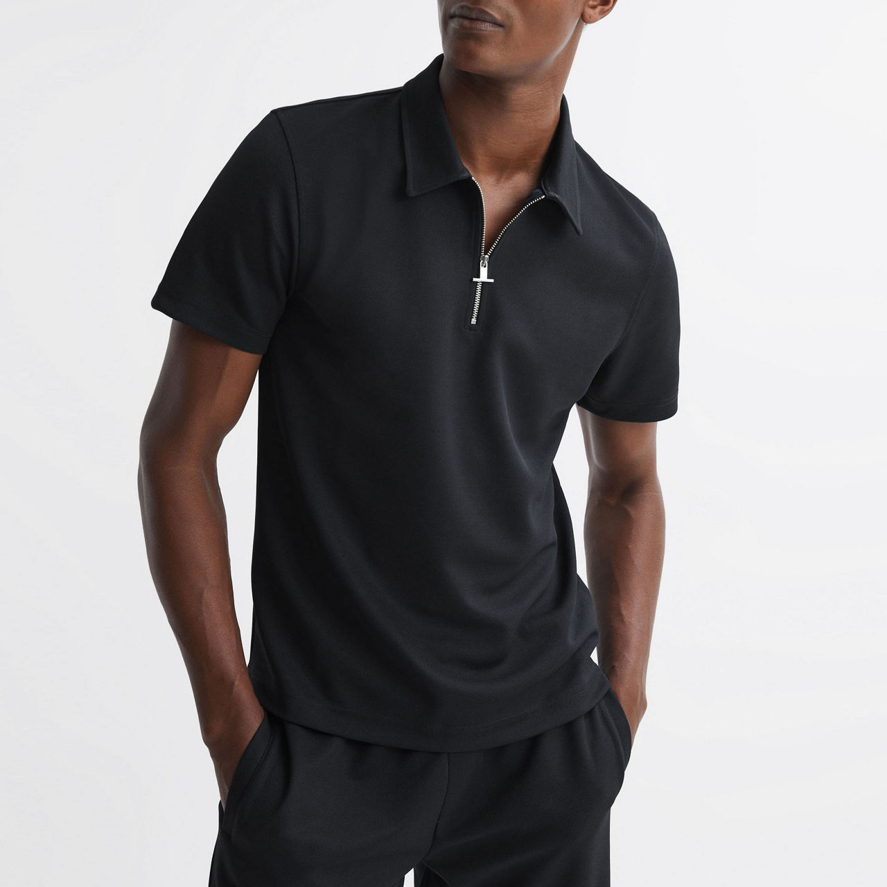 Half-Zip Polo T-shirt