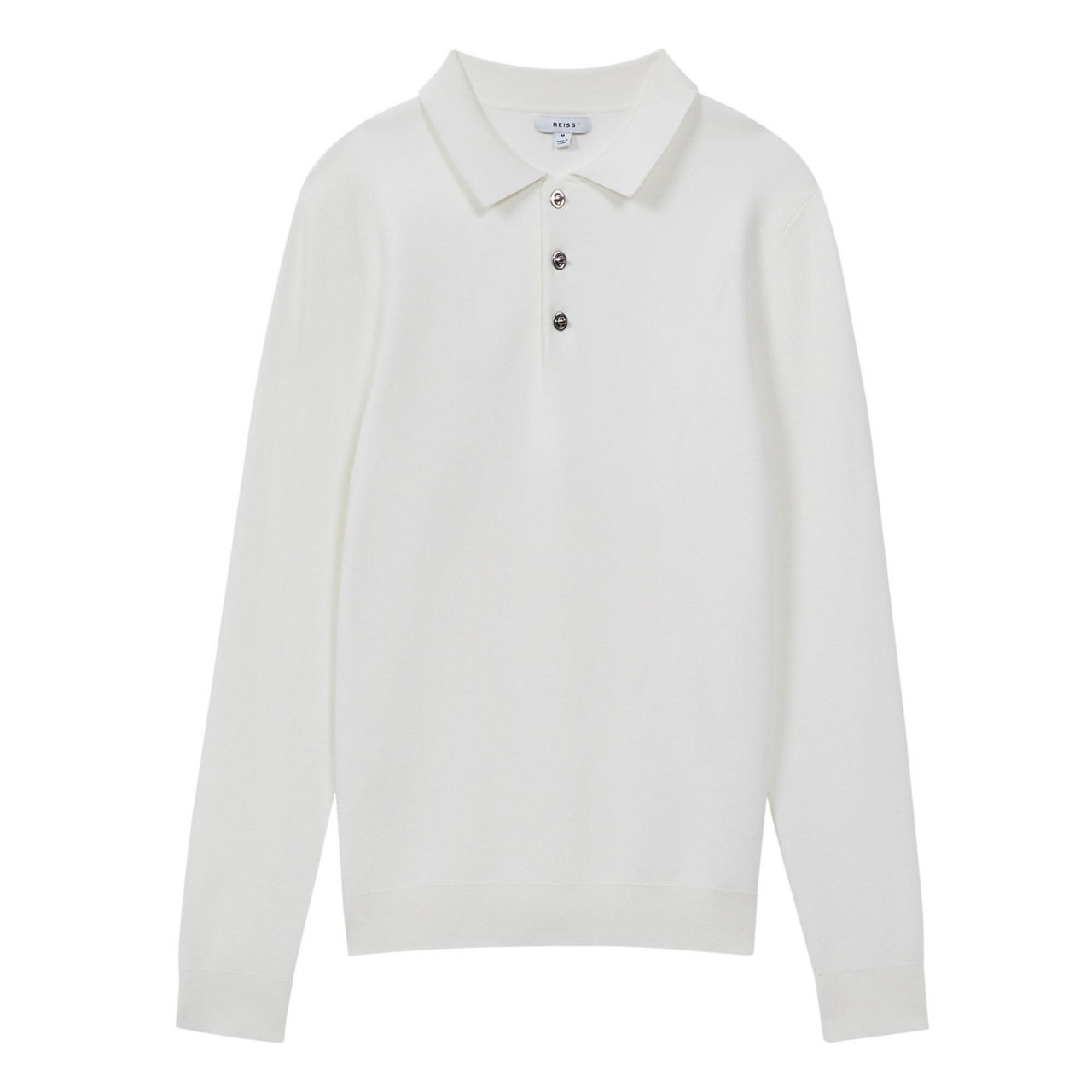 REISS Sharp Long Sleeve Polo Shirt