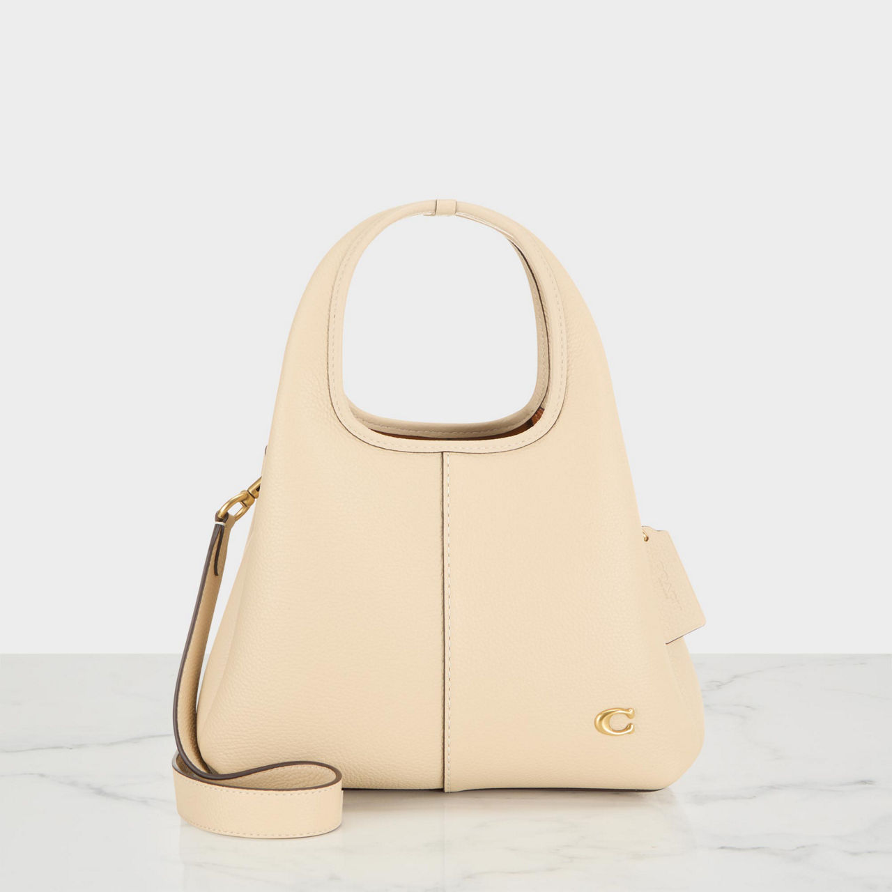 Coach Lana Color Block Pebbled Leather Shoulder Bag