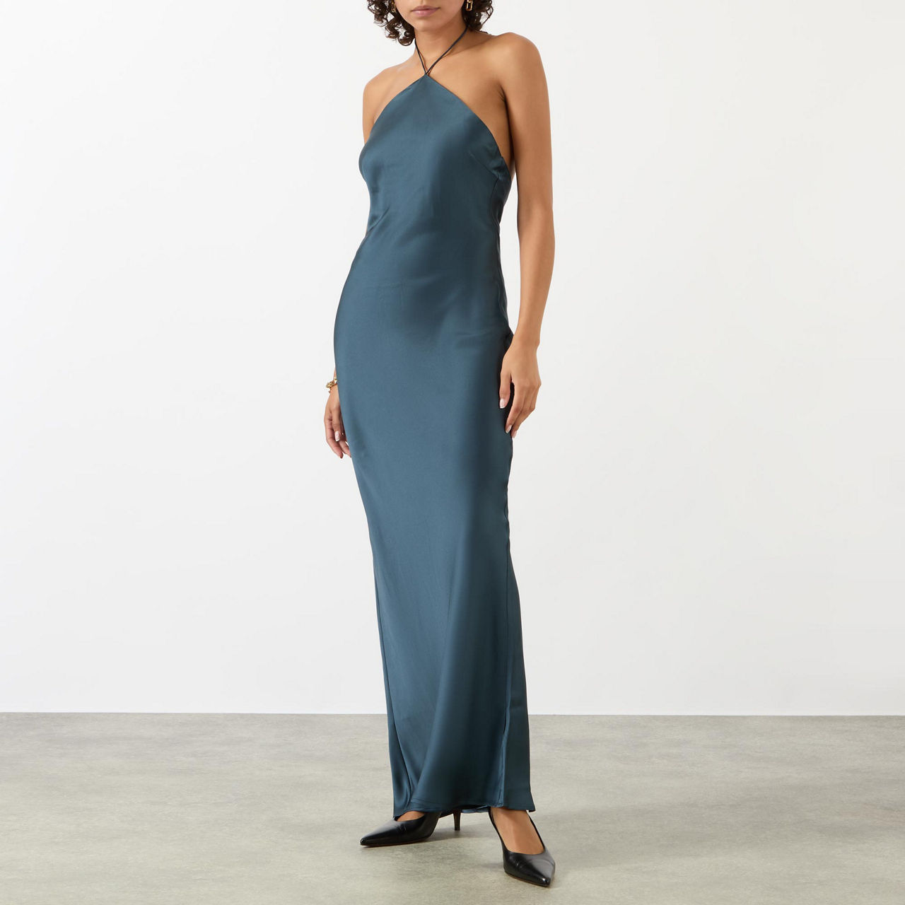 ANINE BING Leanne Silk Slip Dress