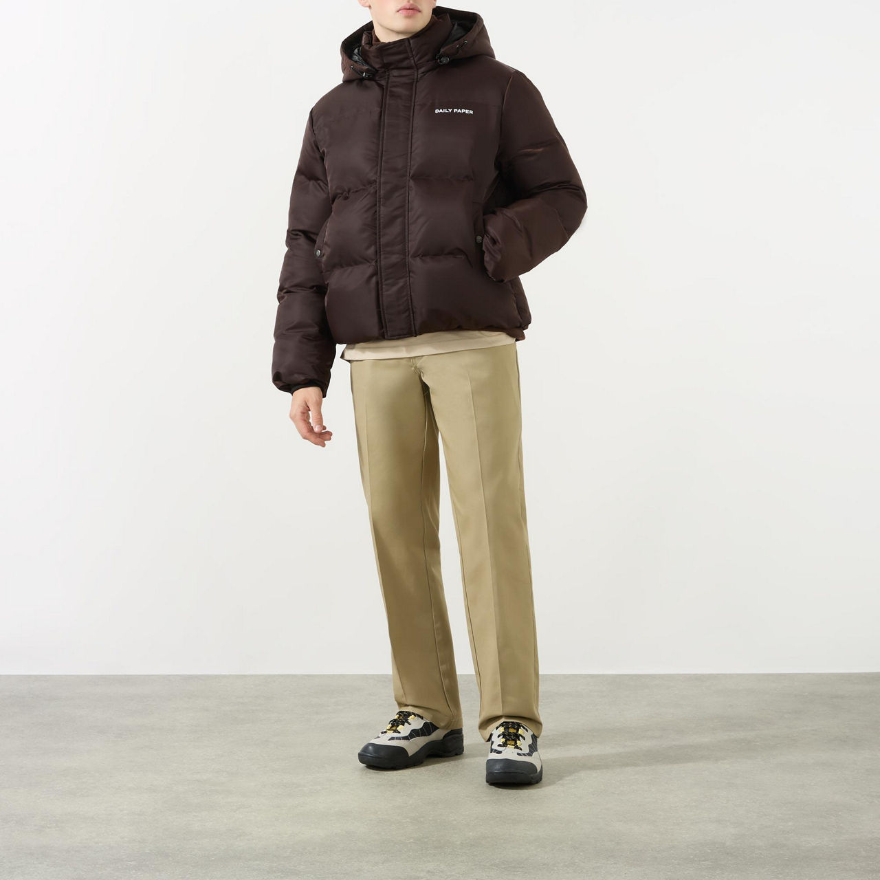 Daily paper hotsell puffer jacket black