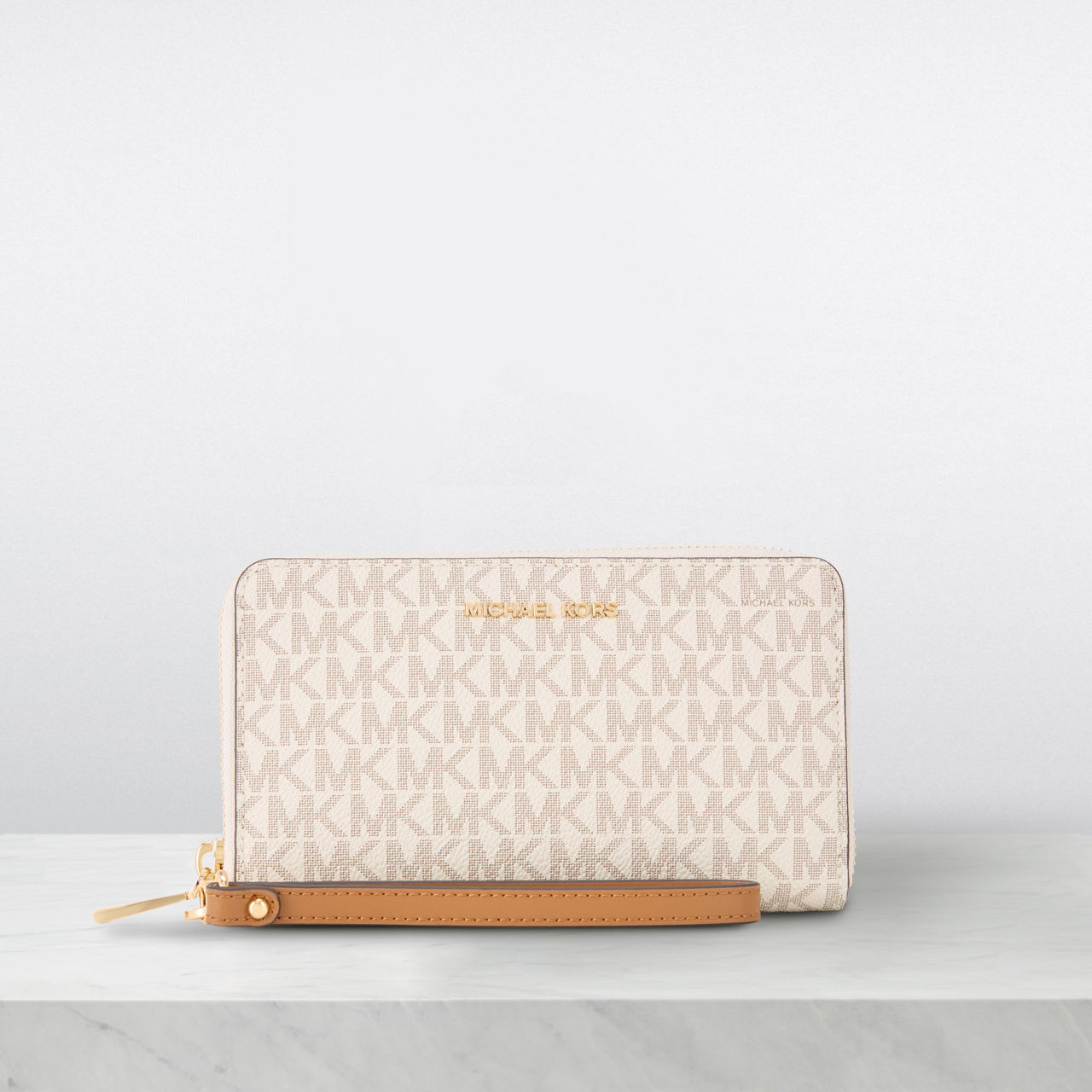 Monogram michael shop kors wallet