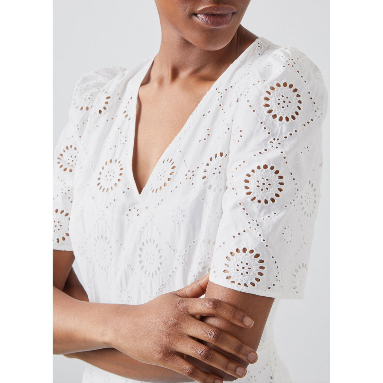 Pull LK Bennett Noir Laine & Soie - Bordure Diamant - Taille S - Occasion Très Bon état