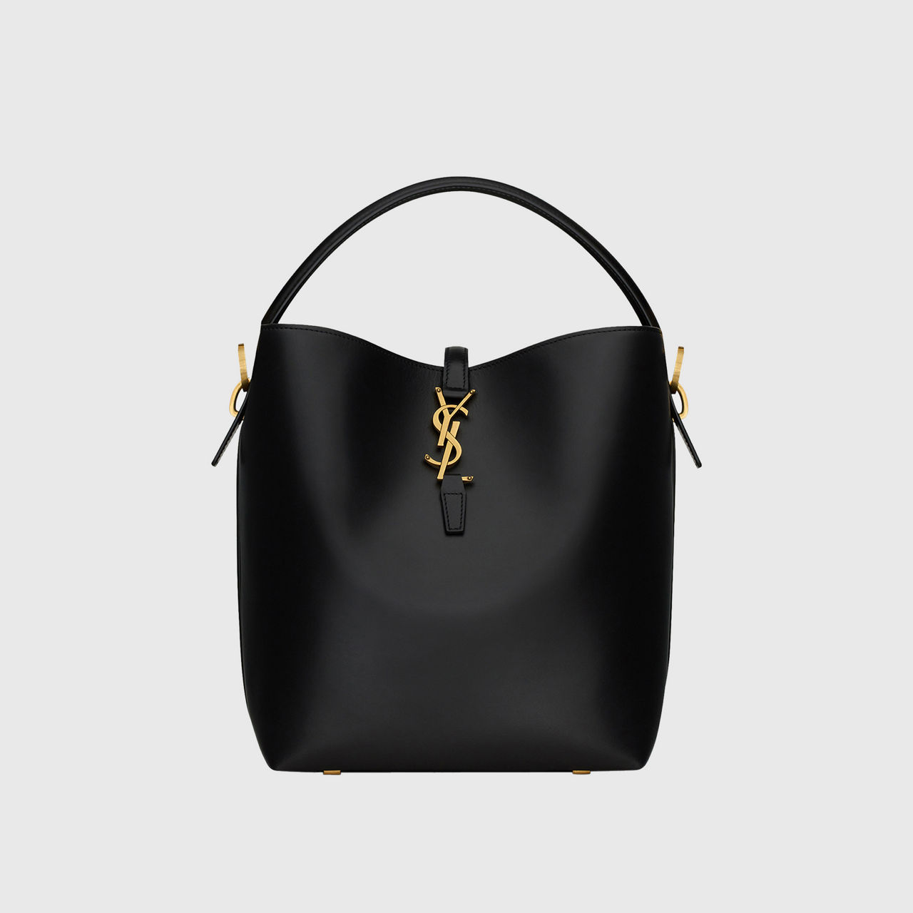 Black bucket bag purse sale