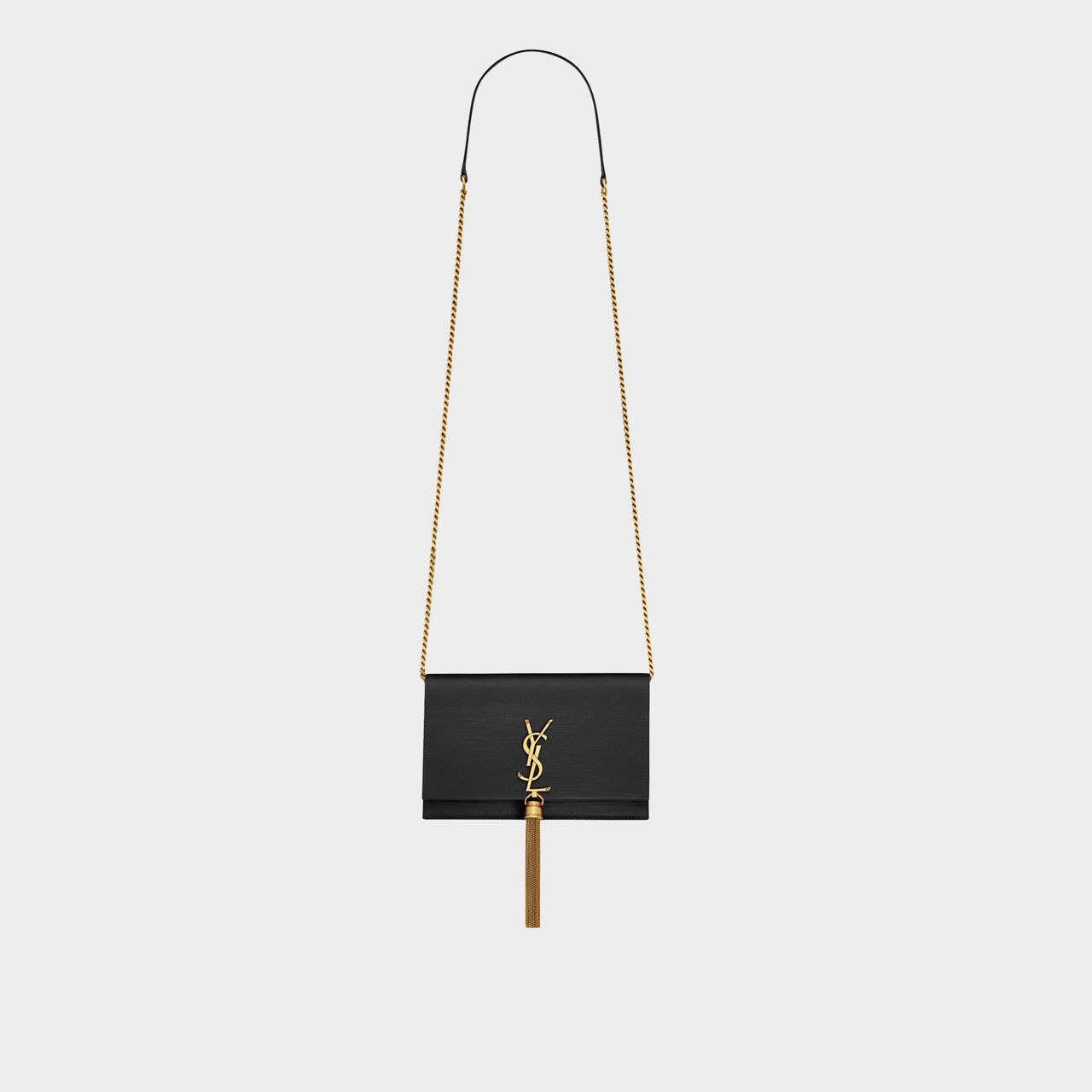 Ysl black handbag chain hotsell