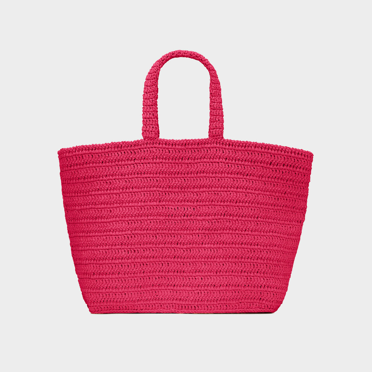 SAINT LAURENT Rive Gauche Raffia Tote Bag