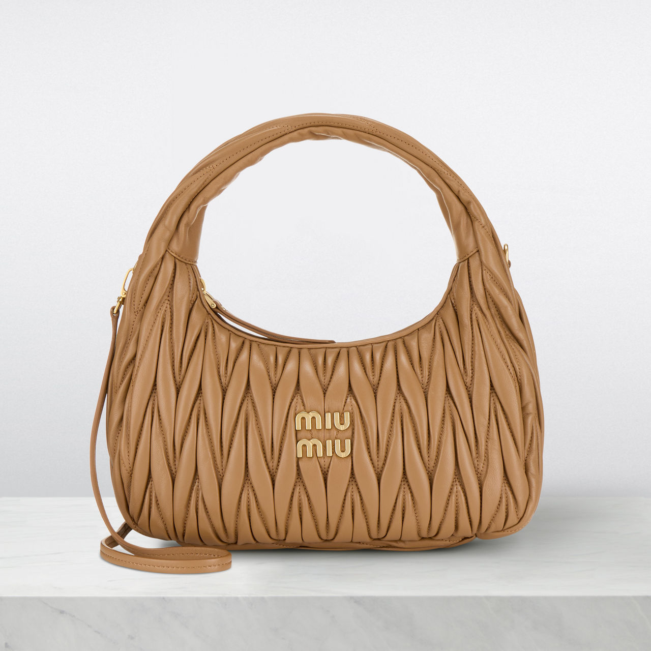 Miu miu leather shoulder clearance tote bag