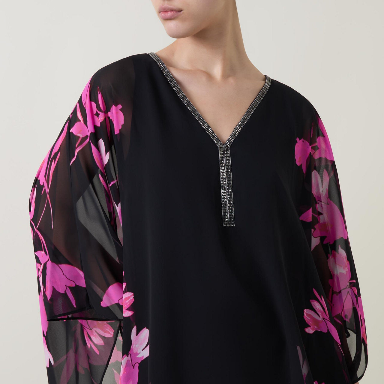 Capped Sleeve Blouse in Flash Green main image 1