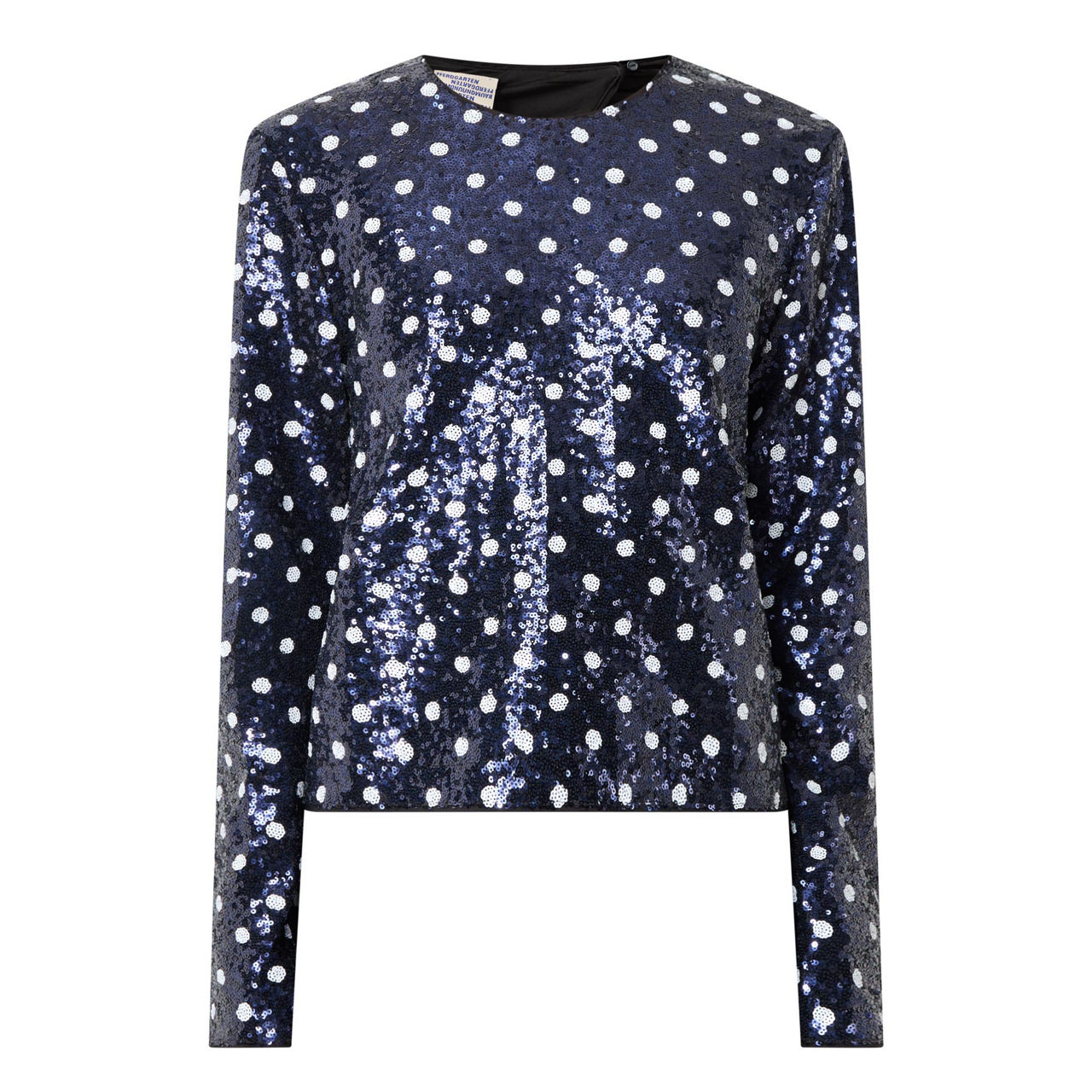 Sequin polka dot store top