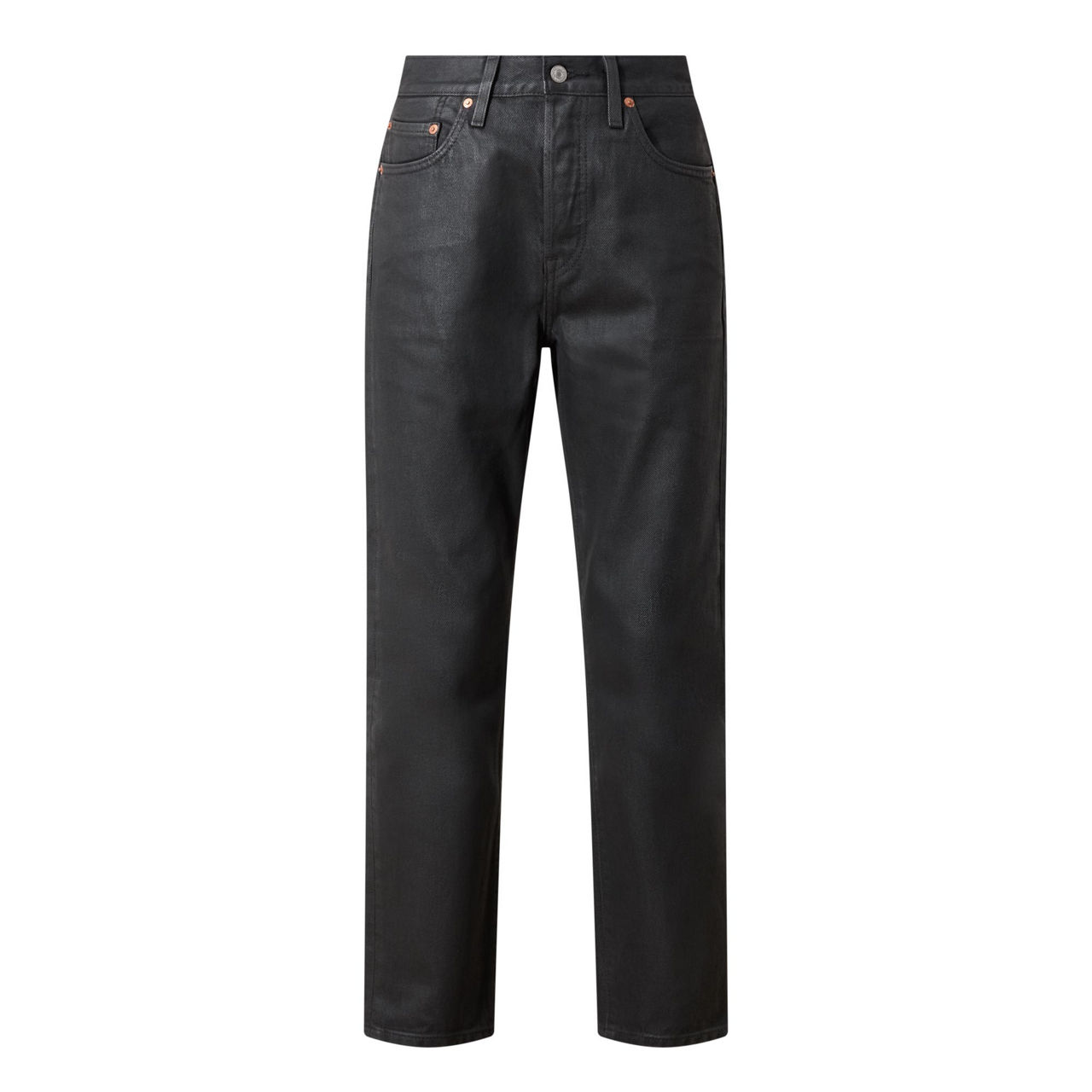 LEVIS 501 Mid Rise Wax Coated Jeans