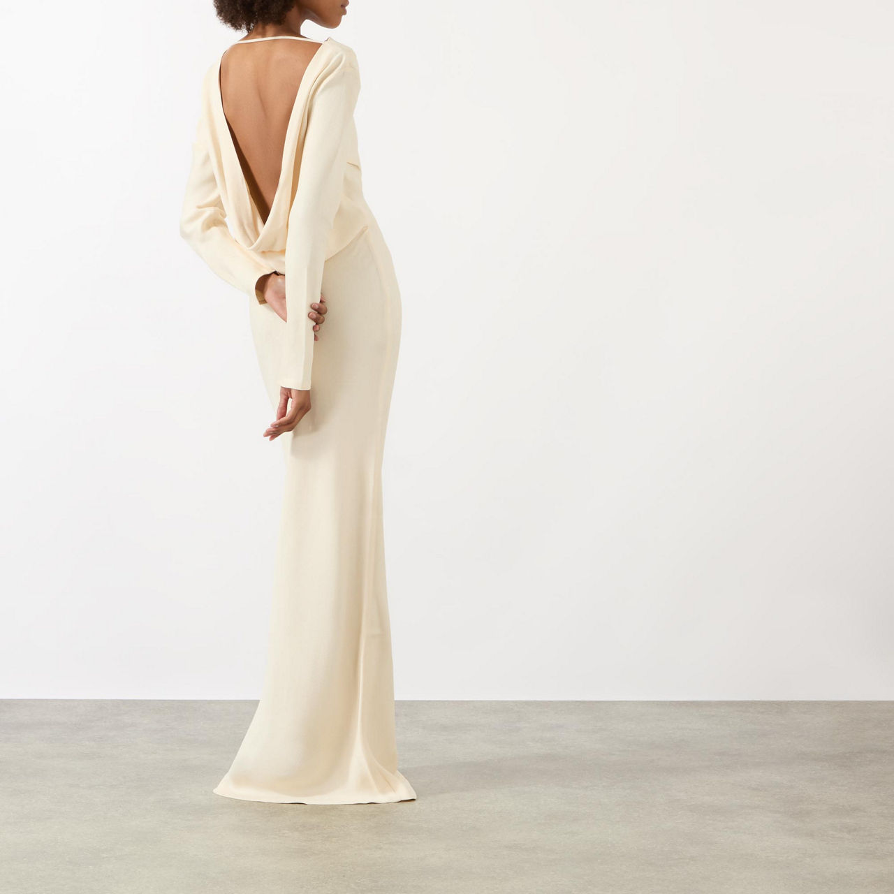 CO Backless Long Sleeved Dress