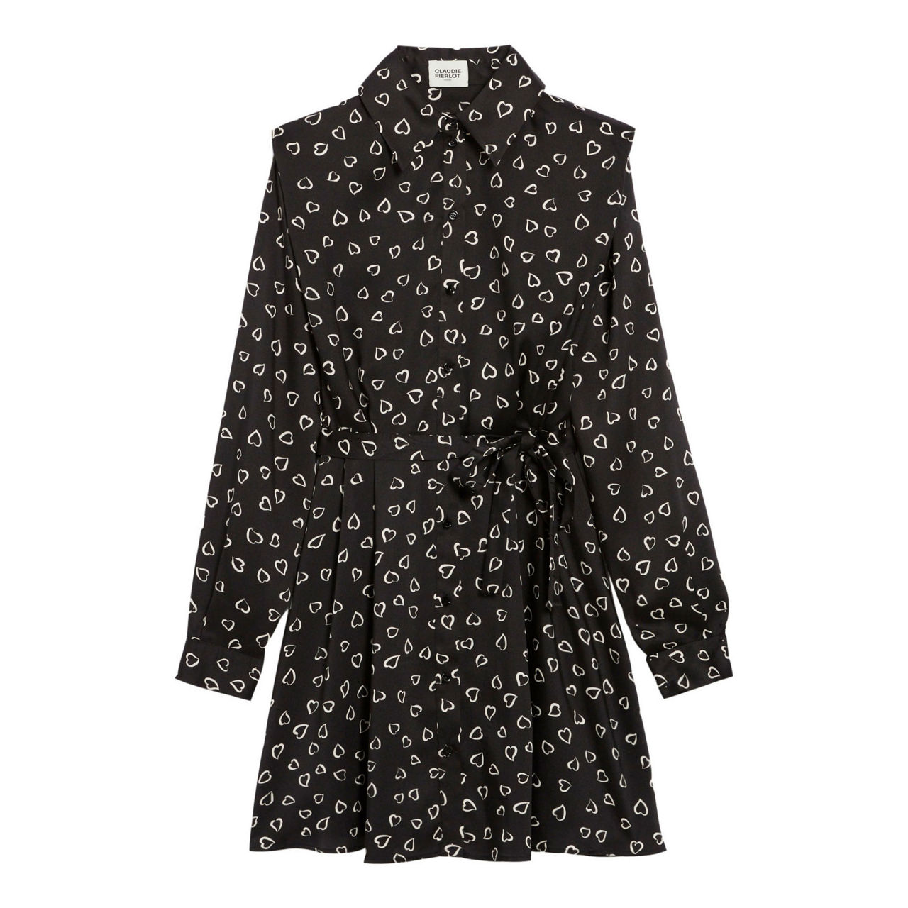 CLAUDIE PIERLOT Ralli Heart Print Dress