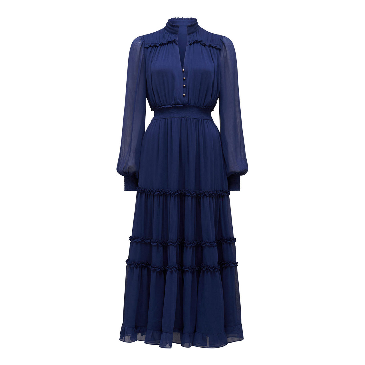 FOREVER NEW Gabrielle Ruffled Midi Dress