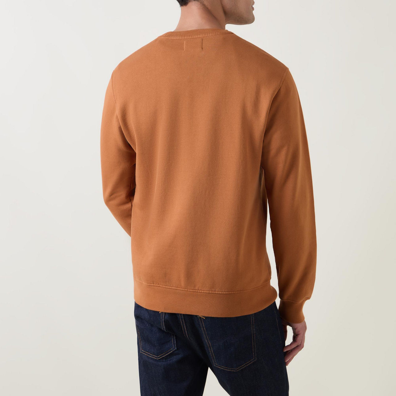 0401~printed crew-neck sweatshirt main image 1