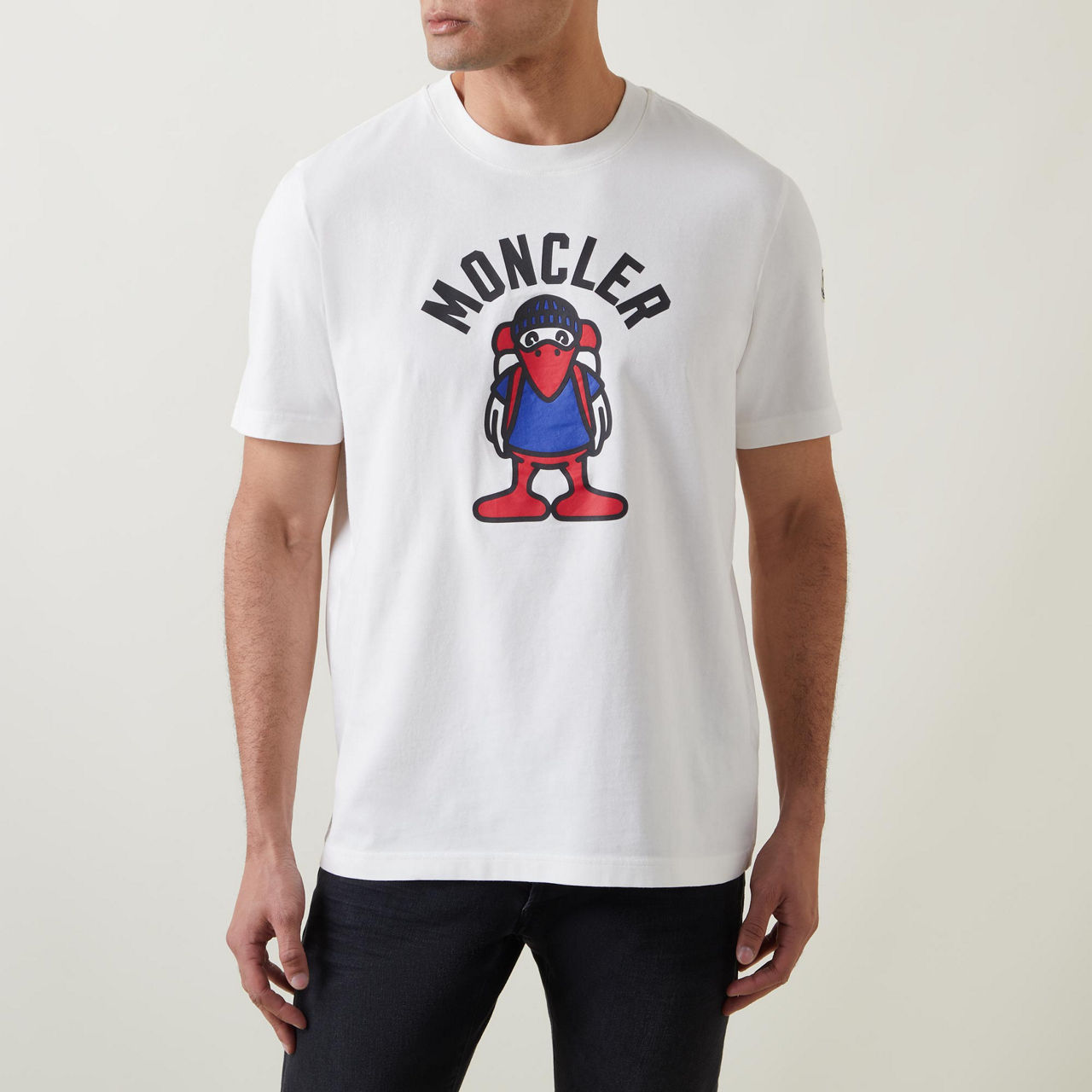 Moncler logo clearance print t shirt