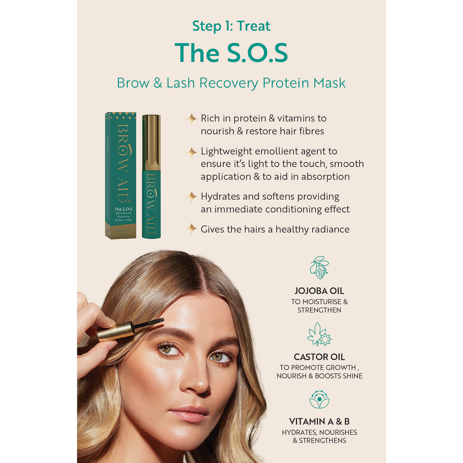 The S.O.S Brow & Lash Recovery Mask