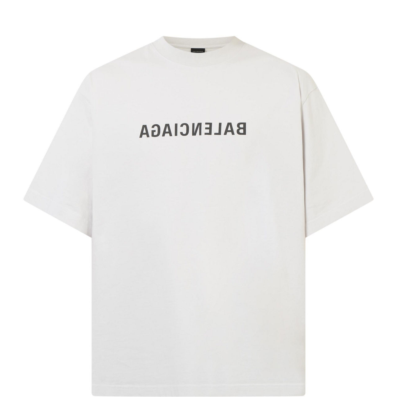 Balenciaga Men's Ripped Logo Print T-Shirt