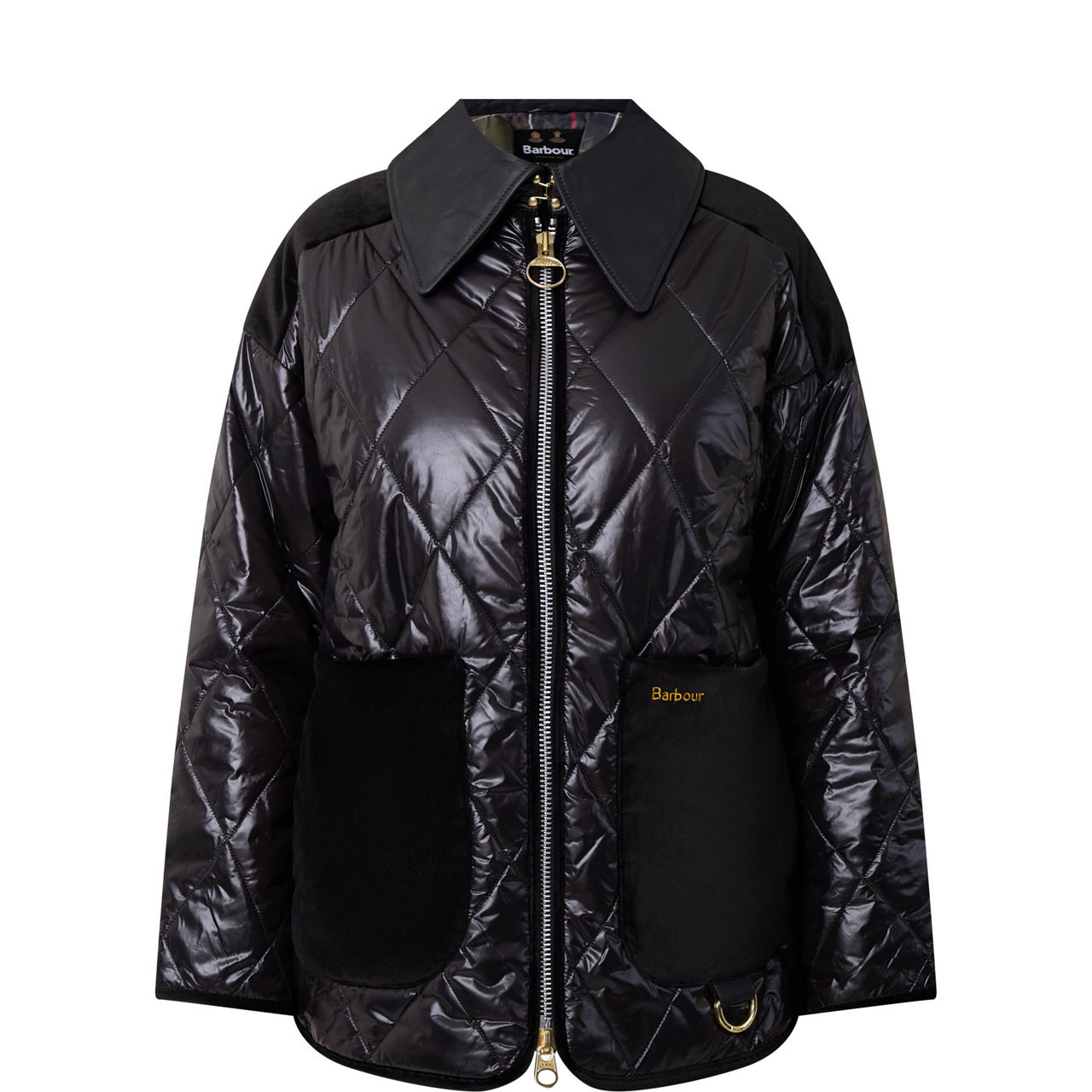 Louis Vuitton White/Silver Sequin/Leather Zip Jacket Size 12/46