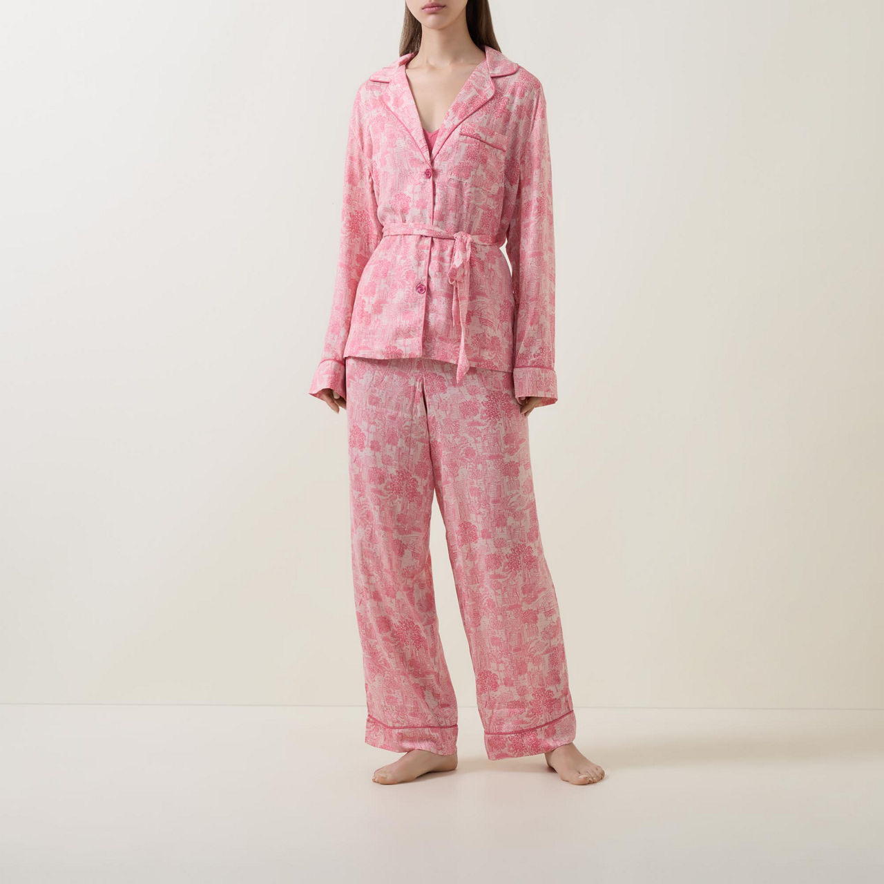 DKNY Three-Piece Floral Pyjama Set