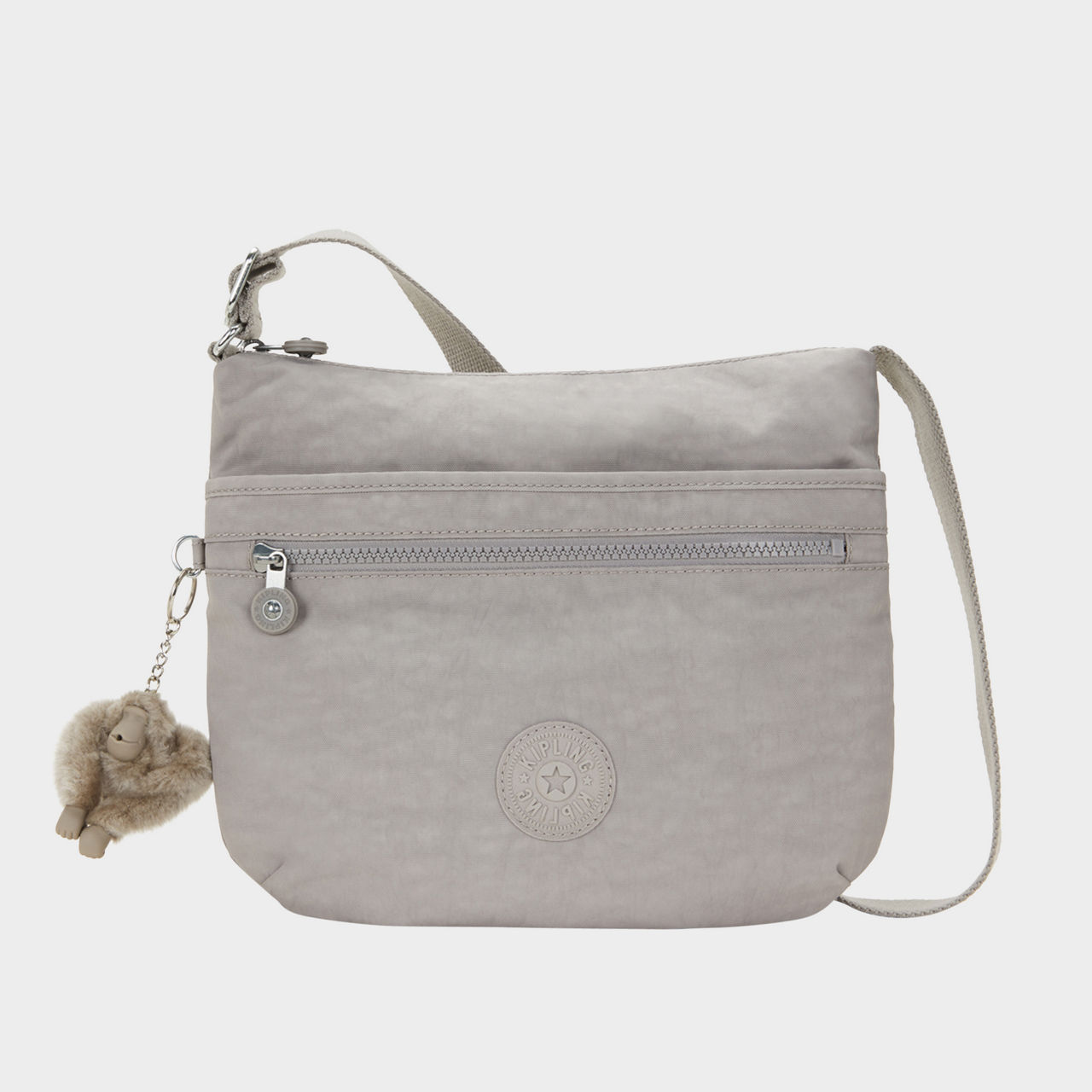 Grey kipling bag sale