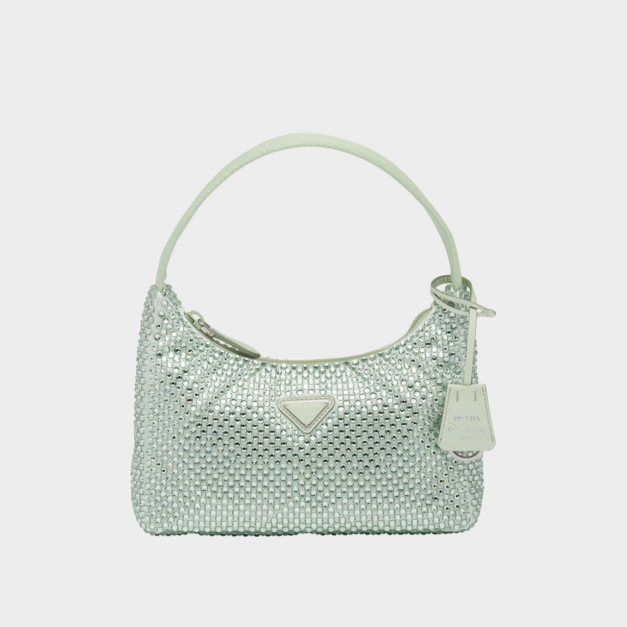 PRADA Crystal Satin Mini Bag