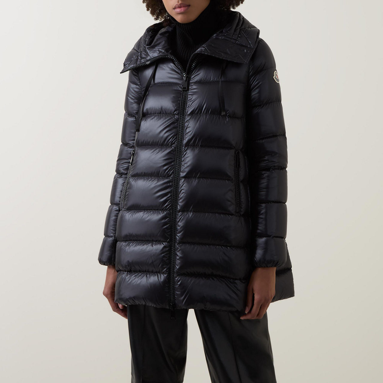 Moncler suyen clearance hooded zip coat